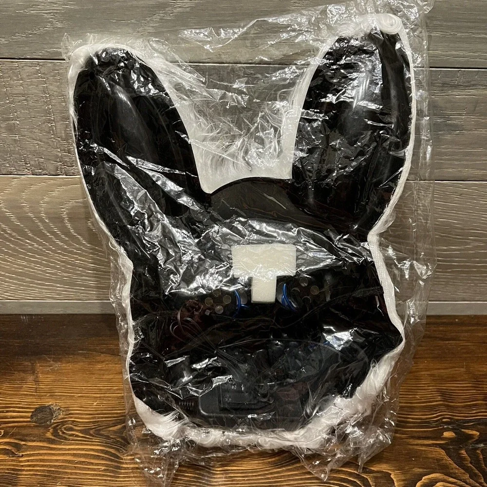 Cosplay‎ Rabbit Mask Halloween Scary Bunny Bloody Plush Animal Head Tested Props
